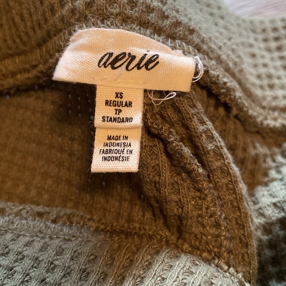 Aerie waffle wide leg sweats - Picture 2 of 4